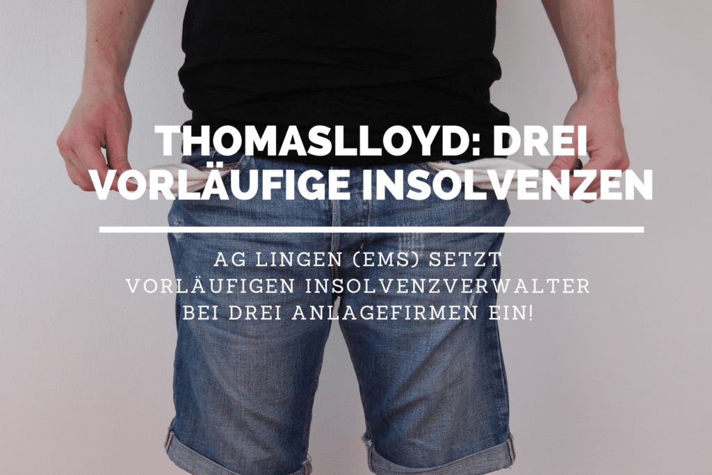 Drei Insolvenzverfahren am AG Lingen (Ems)