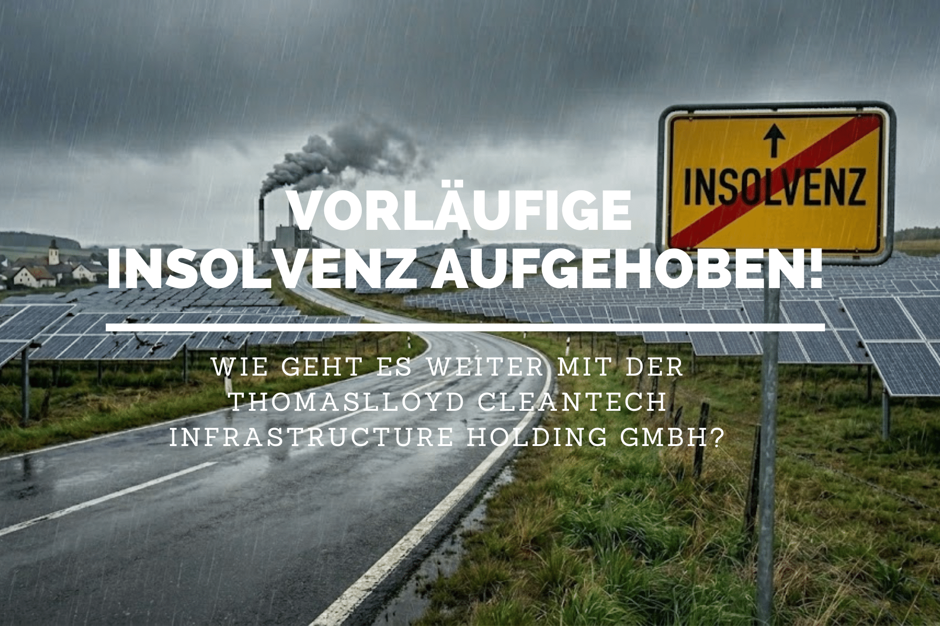 AG Lingen hebt Insolvenz bei ThomasLloyd Holding auf
